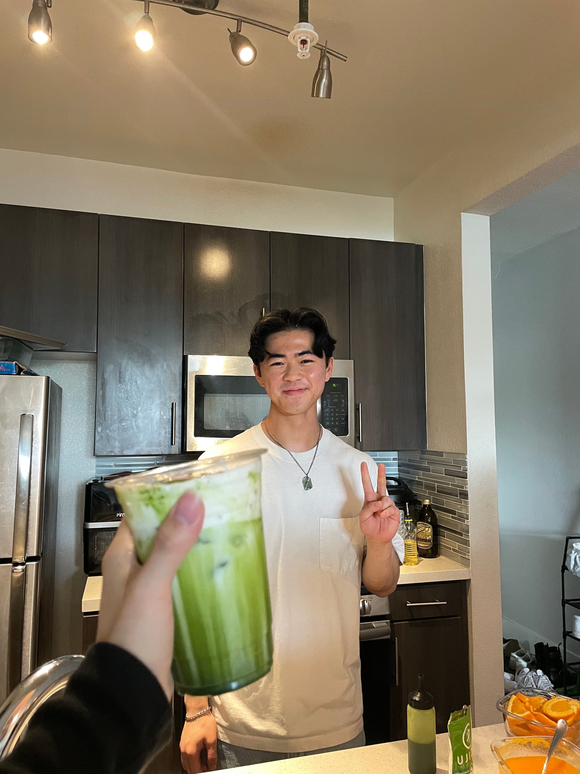 William making matcha